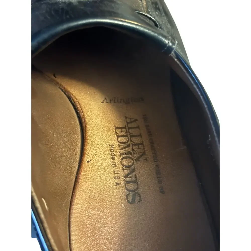 Allen Edmonds Arlington Made in USA Leather Loafers Mens Size 9 C Moc Toe